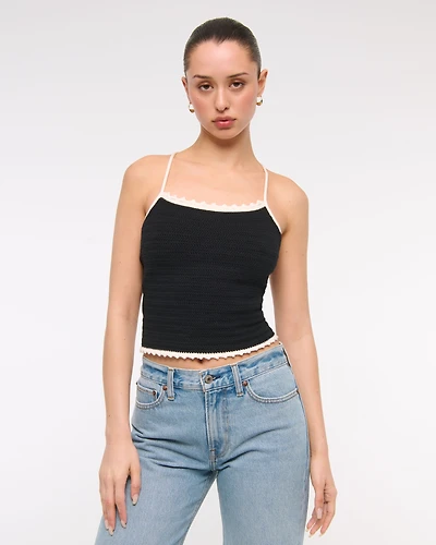 Crochet-Style Tie-Back Tank
