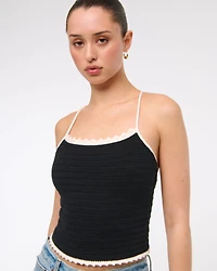 Crochet-Style Tie-Back Tank
