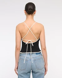 Crochet-Style Tie-Back Tank