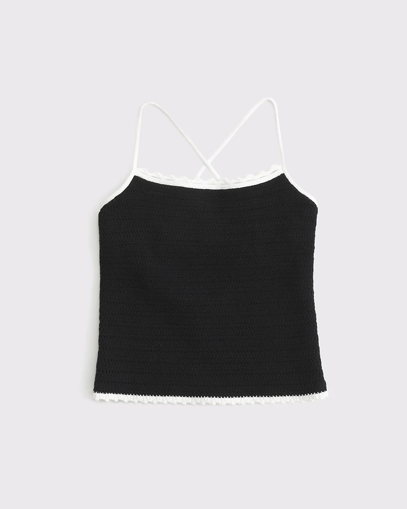 Crochet-Style Tie-Back Tank
