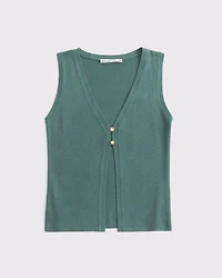 V-Neck Cutaway Sweater Vest