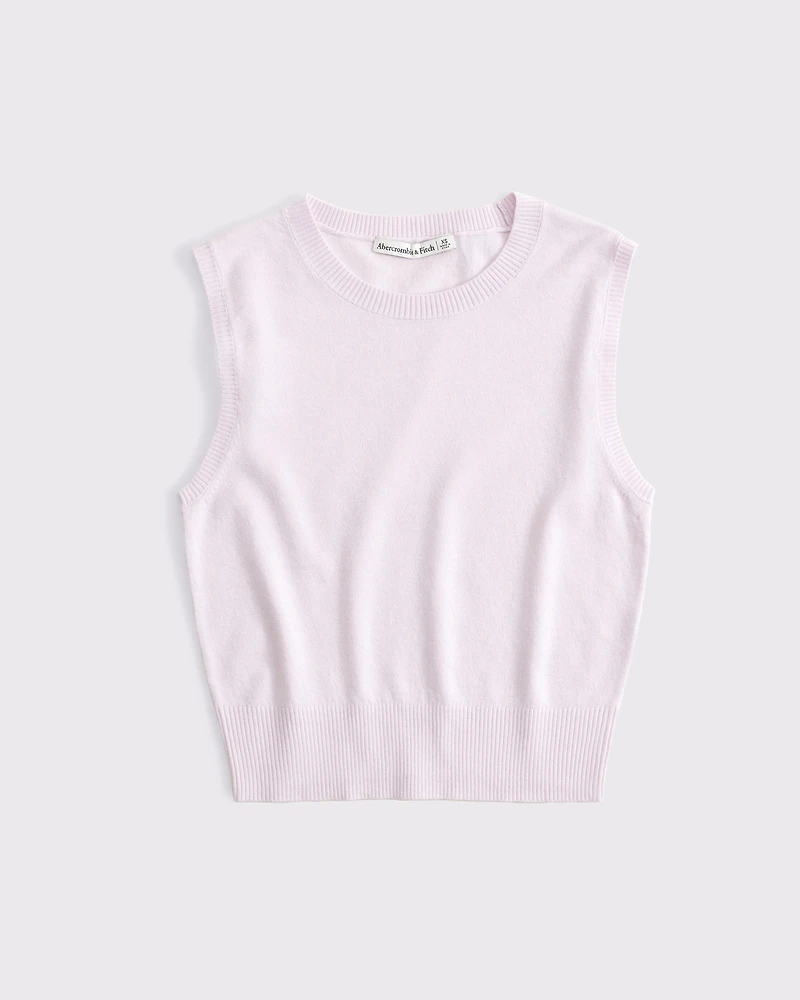 LuxeLoft Shrunken Sweater Shell Top