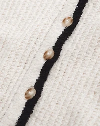 Short-Sleeve Crochet-Style Polo