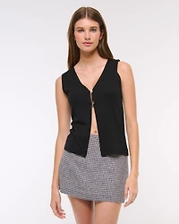 V-Neck Cutaway Sweater Vest