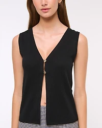 V-Neck Cutaway Sweater Vest