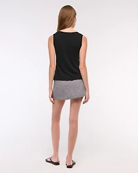 V-Neck Cutaway Sweater Vest