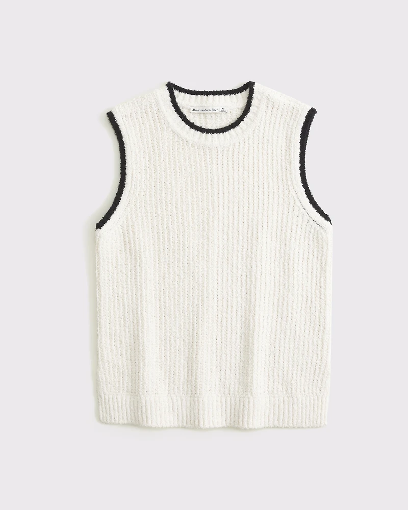 Textural Crew Sweater Shell Tank