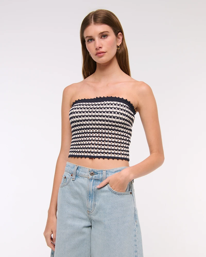 Crochet-Style Tube Top