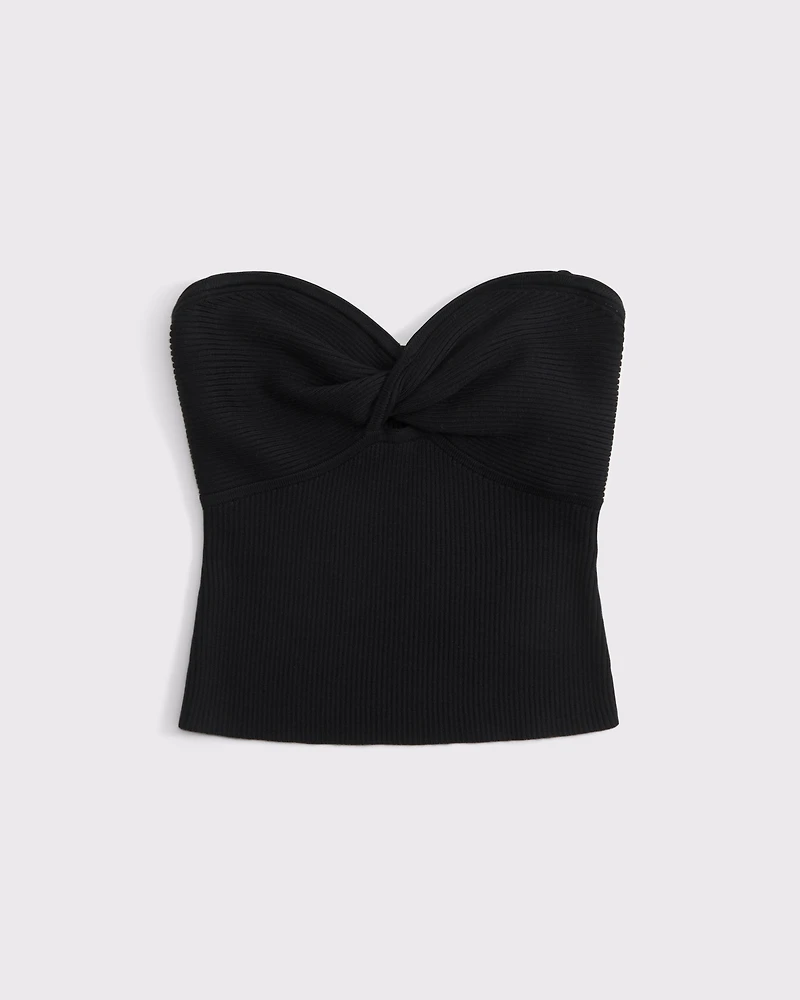 Twist Sweater Tube Top