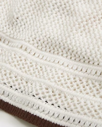 Square Neck Crochet-Style Bra Top