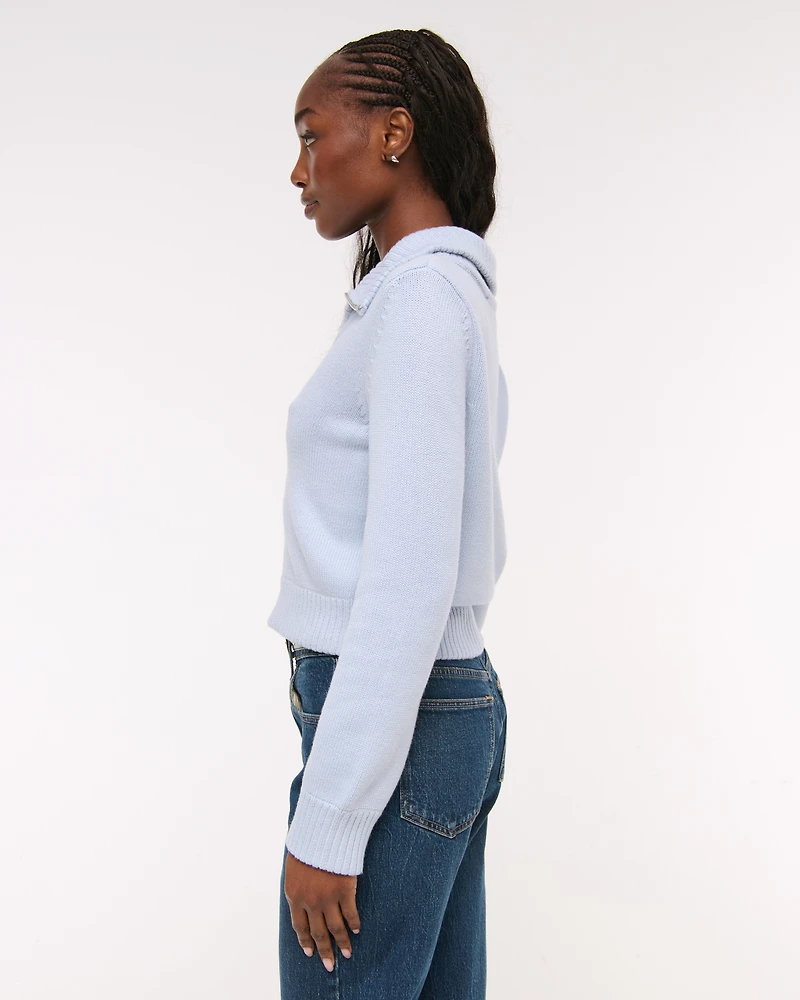 Double Zipper Western Cardigan