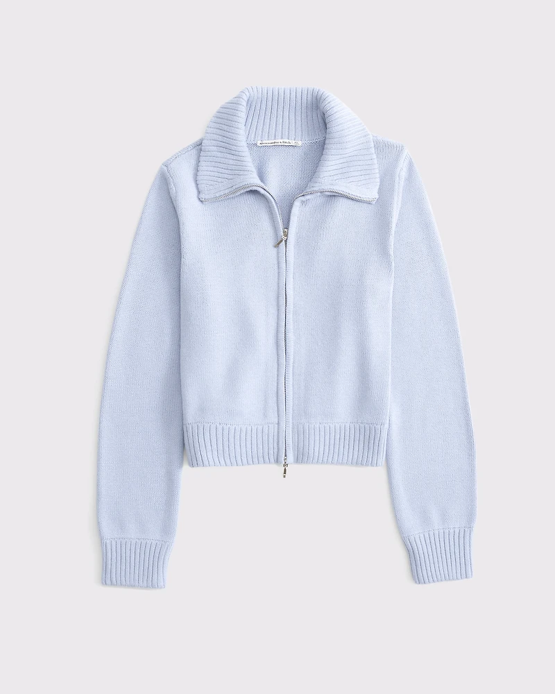 Double Zipper Western Cardigan