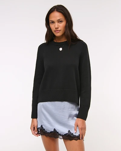 The A&F Madeline Textural Crew Sweater