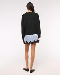 The A&F Madeline Western Crew Sweater