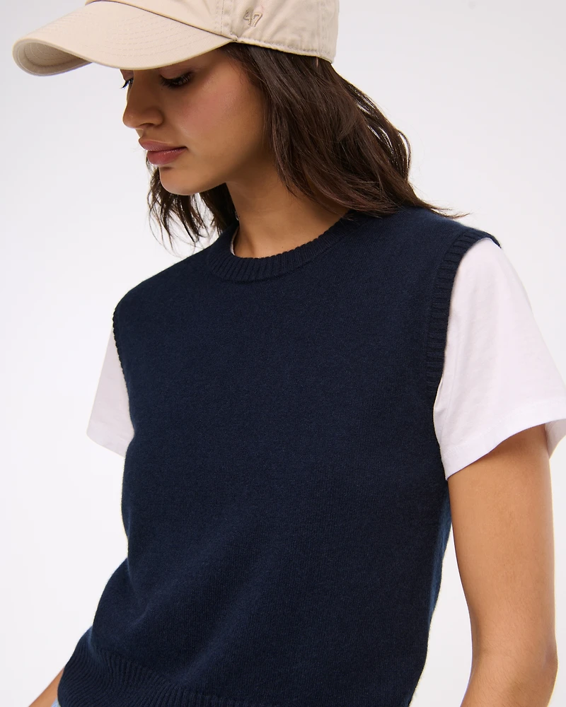 Cashmere Sweater Shell Top