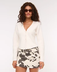 LuxeLoft Rounded Sleeve Cardigan