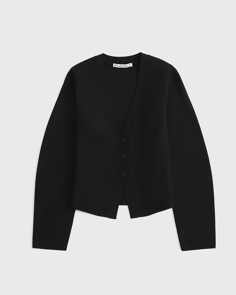 LuxeLoft Rounded Sleeve Cardigan