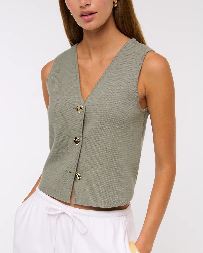 LuxeLoft V-Neck Vest