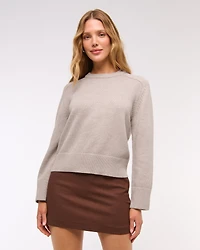 Suéter con perro y cuello redondo A&F Madeline