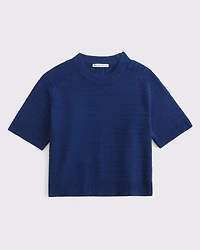 The A&F Madeline Textural Crew Sweater Tee