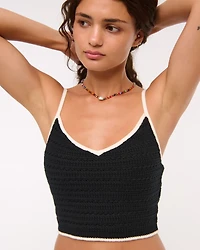Crochet-Style Bra Top