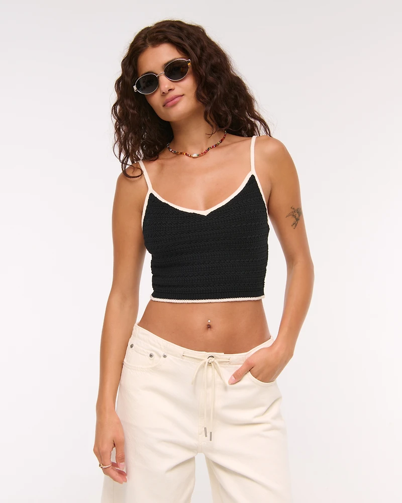 Crochet-Style Bra Top