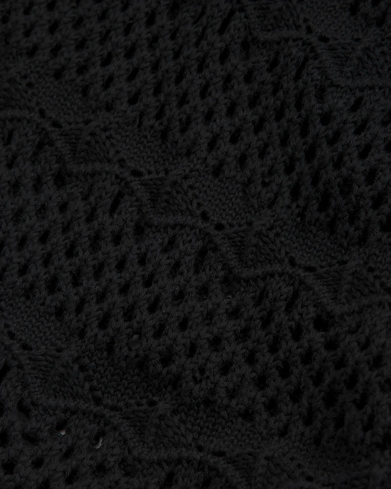 Crochet-Style V-Neck Cami