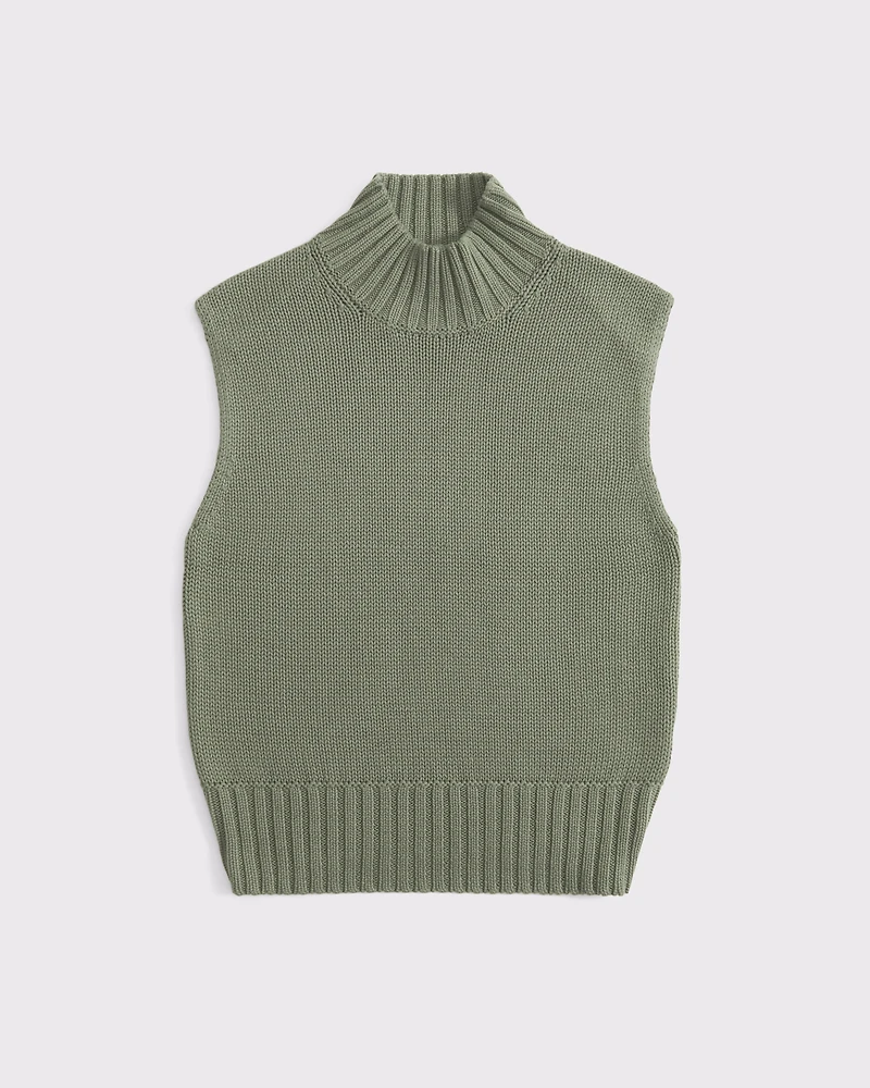Mockneck Sweater Shell Top