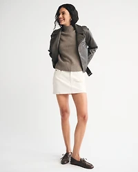 Mockneck Sweater Shell Top