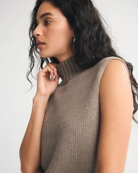 Mockneck Sweater Shell Top