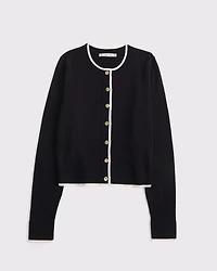 LuxeLoft Shrunken Crew Cardigan