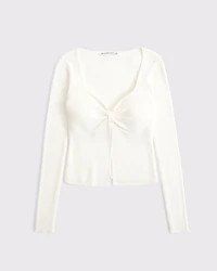 Bra-Free Twist Sweater