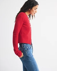 Shrunken Crew Cardigan