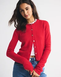 Shrunken Crew Cardigan