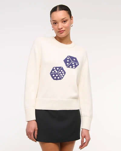 The A&F Madeline Textural Crew Sweater