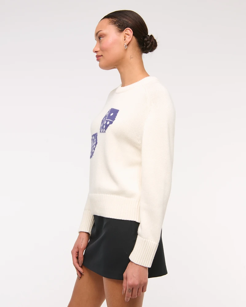 The A&F Madeline Dice Crew Sweater
