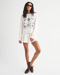 The A&F Madeline Washed Cable Crew Sweater