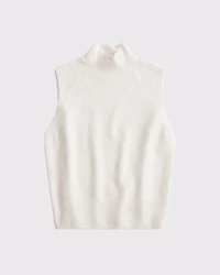 Wool-Blend Mockneck Sweater Shell