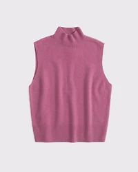 Wool-Blend Mockneck Sweater Shell