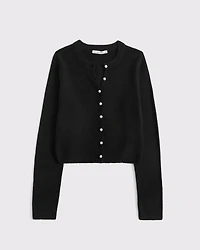 Pearl Button Crew Cardigan