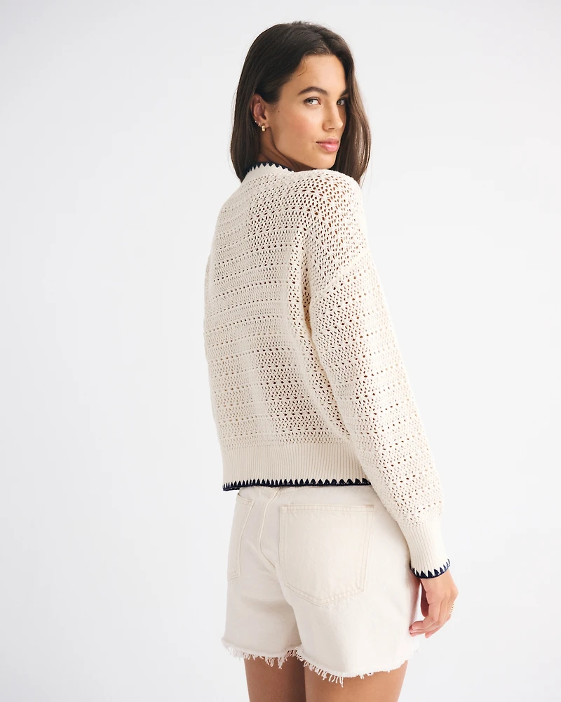Textural Whip Stitch Cardigan
