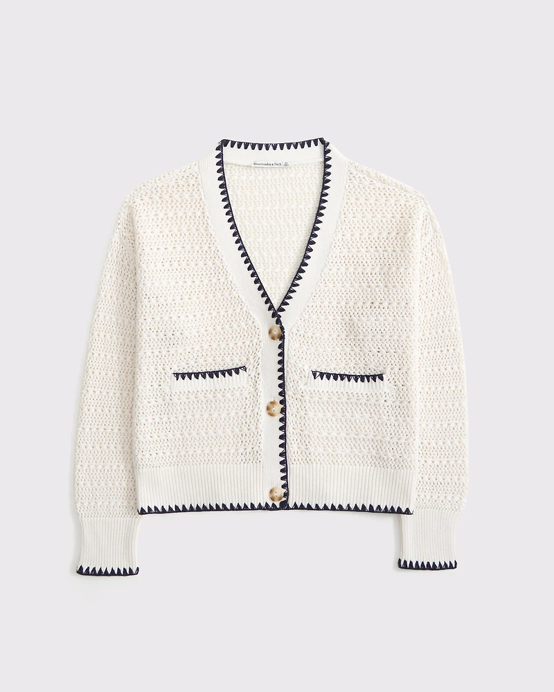Textural Whip Stitch Cardigan