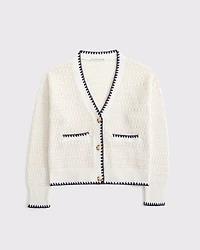 Textural Whip Stitch Cardigan