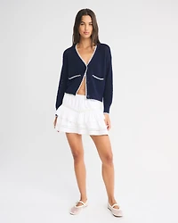 Textural Whip Stitch Cardigan