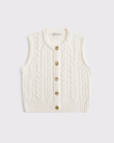 Cable-Knit Sweater Vest