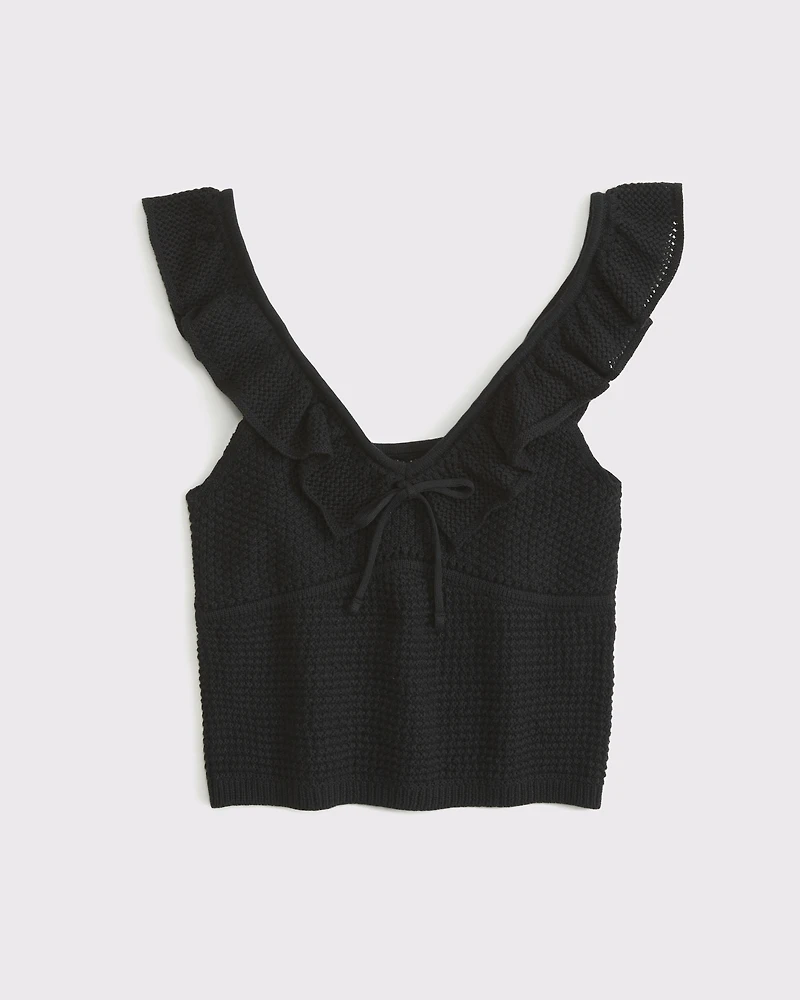 Crochet-Style Ruffle Tank