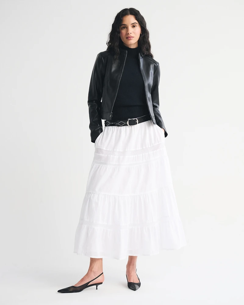 Merino Wool-Blend Sweater Shell Top