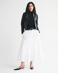 Merino Wool-Blend Sweater Shell Top