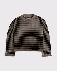 100% Cotton Roll Neck Crew Sweater