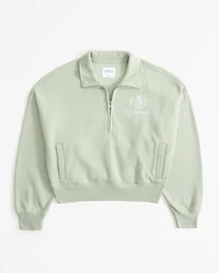 Lounge Graphic Mock Half-Zip